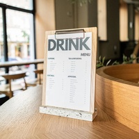 Support de cartes en bois naturel, décoration de table rustique pour mariages, événements professionnels ou usage quotidien sur le bureau