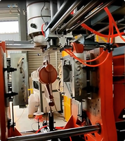 Machine de moulage par extrusion-soufflage de feuilles de plastique PE S30L PC pour PE/PP/ABS, équipée d'une plateforme élévatrice