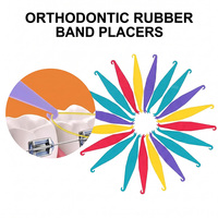 Crochet de Ligature Élastique Dentaire pour Appareils Orthodontiques, Outil de Pose de Bandes en Caoutchouc, Correcteur Léger en Plastique pour Soins Bucco-Dentaires Quotidiens