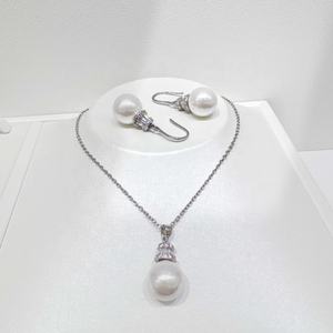 Juego de joyería de plata de ley 925 con circonita fina, elegante, de diseño nuevo, al por mayor, para mujer, con piedra natural en forma de gota de agua. - Product Image 3
