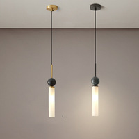 Lustre de plafond LED en fer et verre de luxe, lustre haut de gamme en cuivre/noir pour salon et chambre à coucher