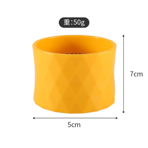Corn Kernel Peeler Stainless Steel Rotary Corn Stripper <b>Kitchen</b> Tool Yellow <b>Plastic</b> Handle Convenient Use - Product Image 2