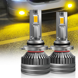 Ampoule de phare LED jaune doré 3000K, éclairage LED automobile 9006 9005 9012 9145 880 881 H7 H11 H4, ampoule de phare antibrouillard automobile - Product Image 1