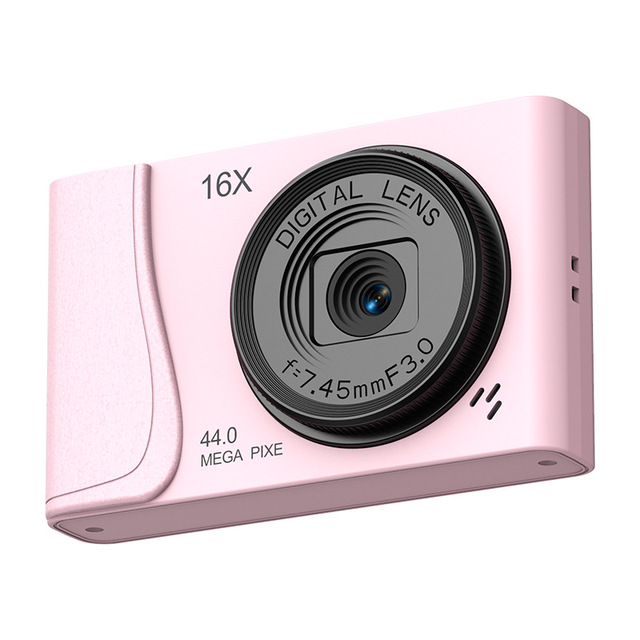 New Double Camera Digital CCD Retro Camera 16x Optical Zoom 4K Video 90 Wide Angle Optical Anti-Shake HD Screen ABS Camera
