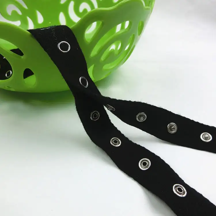 Fashion Design Custom Snap On Tape Cotton Prong Metal Buttons Tape