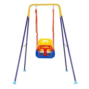Conjunto de balanço de metal do jogo do bebê, pendurado, cadeira balanço para o balanço interior ao ar livre