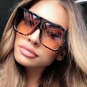 Lunettes de soleil carrées oversize vintage tendance 2020 pour hommes et femmes, protection UV400, vente chaude - Product Image 3