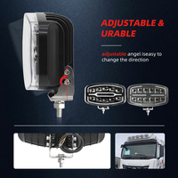Luces Antiniebla/de Conducción LED de 10 Pulgadas, Foco LED de 24V para Camión, Faro Delantero LED 4x4 Blanco Ámbar, Luces para Remolque