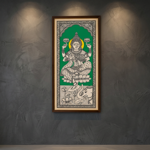 Peinture traditionnelle Kalamkari pour la décoration intérieure – Art mural indien fait main - Product Image 1