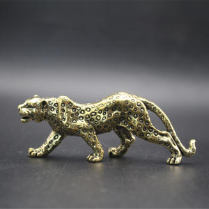 Estatua de mesa, adorno para el hogar, colgante de mesa, Leopardo de latón para decoración del hogar - Product Image 6