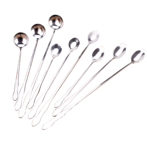 DFU0195 Cuillère de dégustation de chef en acier inoxydable à long manche, cuillère à thé, cuillère longue, cuillère à miel, cuillère à vin pour bar, cuillère à mélanger - Product Image 3