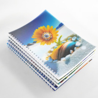Carnet de notes à double spirale avec logo personnalisé Agenda format A5 couverture PP semi-transparente pour l'école ou le journal