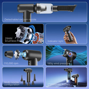 Souffleur d'air sans fil et sans balais, qualité industrielle et bricolage, 2 en 1, aspirateur portable pour voiture, souffleur de poussière pour la maison et le bureau - Product Image 4