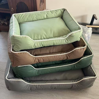 Lit pour animaux de compagnie en polyester doux, lit rectangulaire pour chien, lit pour chat, coton PP, nid de sommeil intérieur toutes saisons