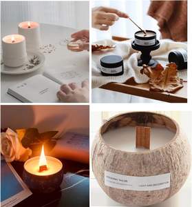 ที่หนีบเทียนไม้แบบไร้ควันทำจากขี้ผึ้งเป็นมิตรต่อสิ่งแวดล้อมทำจากเทียนทำจากขี้ผึ้งแบบไร้ควัน - Product Image 5