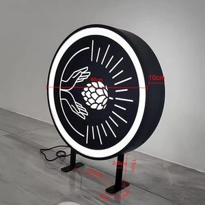 Tùy chỉnh ngoài trời dẫn ánh sáng Hộp hoặc vòng chiếu sáng xoay Acrylic chiếu sáng Hộp in ấn dẫn ánh sáng Hộp dấu hiệu - Product Image 3