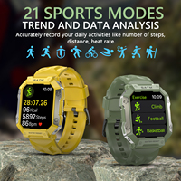 Nouvelle montre connectée 5 ATM 2024, étanche, robuste, camouflage, appel BT, suivi d'activité physique, écran HD ultra-large