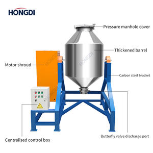 Mezclador de doble cono de acero inoxidable de grado alimenticio de 600L, precio de fábrica, polvo de alimentos, mezcla de partículas químicas de alta eficiencia - Product Image 3