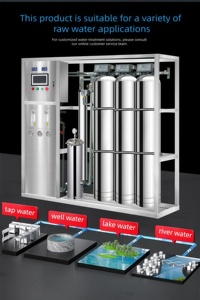Système de traitement de l'eau par osmose inverse industrielle DRO4T/H, filtre à eau par osmose inverse, machine de purification de l'eau - Product Image 4