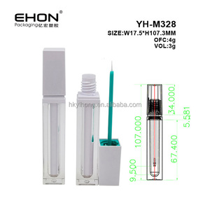 <b>Plastic</b> Square 3ml Eyeliner <b>Tube</b> With Screw Cap Custom Cosmetic Mascara <b>Tube</b> PETG Eyelash Bottle Makeup Packaging - Product Image 2