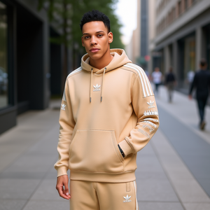 Sudadera con Capucha Adidas para Hombre, Talla XL, Ropa Deportiva, Bordado 3D, Etiqueta Personalizada, Corte Regular, Felpa Francesa de Algodón, Estilo Otoñal - Product Image 2