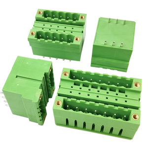 5.08mm Pitch Complete Male & Female Dual-Row PCB <b>Terminal</b> Block Set with Flange Straight & Right-Angle Pin Header - Product Image 4