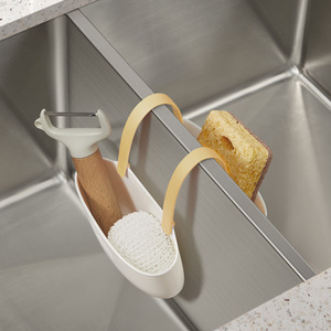 HeDou Sink Hanging Basket Oval PP Material Kitchen Storage Drain Rack For Sundries - Product Image 4