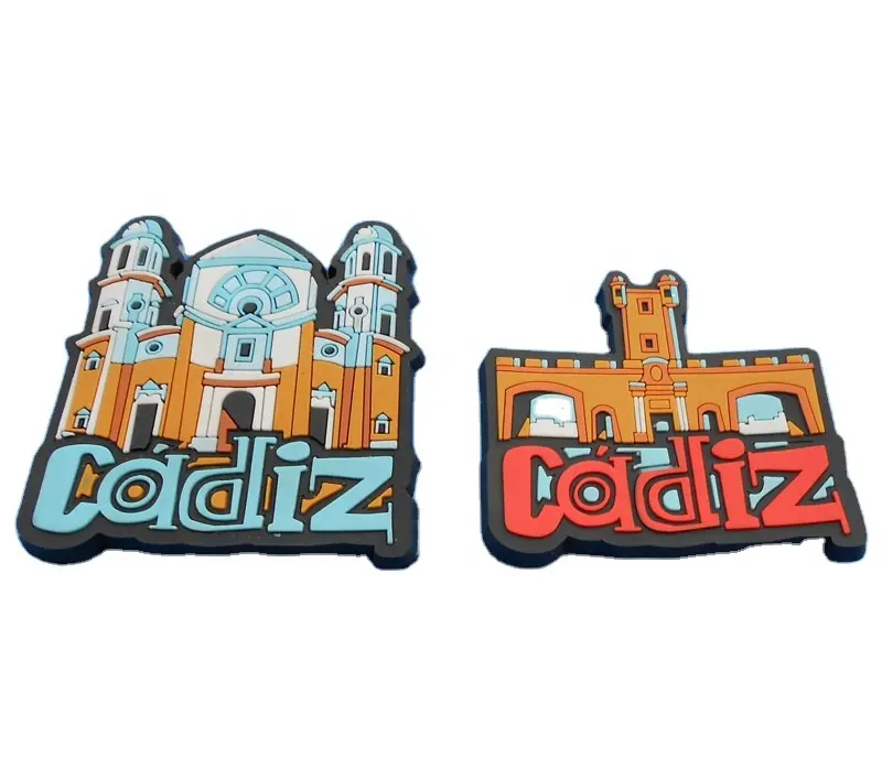 Spanyol Cadiz Andalusia Gaya Souvenir 3D Cadiz Cathedral Magnet Kulkas