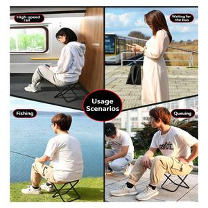 Chaise pliante portable de haute qualité, légère, en métal, pour le camping, la randonnée, le pique-nique, la pêche, les voyages, vente en gros personnalisée - Product Image 6