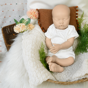 Poupée Bébé Reborn Réaliste en Silicone Plein Corps Souple Non Peinte de 18 Pouces, Poupée Unisexe Nouveau-né, Jouet Doux, Cadeau DIY - Product Image 4