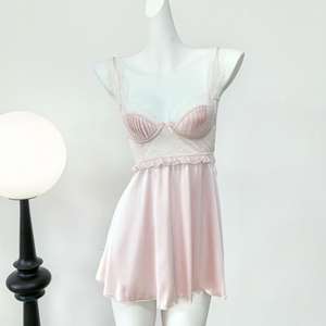 ชุดชั้นในลูกไม้ปักลายชุดชั้นในเซ็กซี่สำหรับผู้หญิงชุดนอนกลางคืนดีไซน์ใหม่เร้าอารมณ์ - Product Image 4