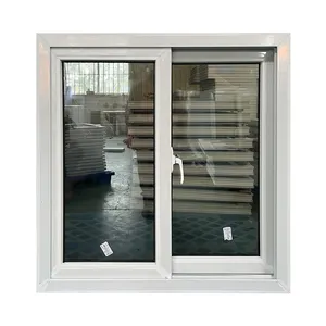 Ev PVC pencereler tasarım 939mm genişlik 965mm yükseklik çift cam darbe sürgülü pencereler ve kapı