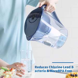Pichet Purificateur d'Eau Sain pour la Maison, Bouilloire Manuelle en Plastique Sans BPA, Pichet Purificateur d'Eau Hydrogénée 3,8 L - Product Image 2
