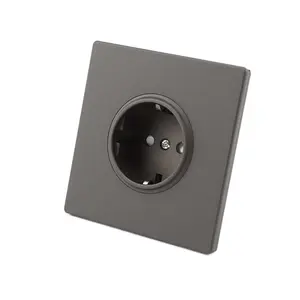 Hot selling design Round deep socket type with two holes intelligent modern light wall switch plate