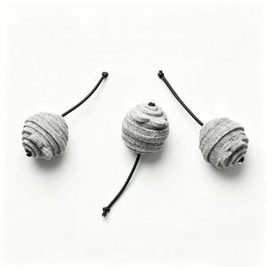 Jouet pour animaux de compagnie en <span class=keywords><strong>feutre</strong></span> 100% laine de Nouvelle-Zélande avec queue élastique, jouet interactif fait main pour chats d'intérieur, résistant aux morsures, jouet pour chatons - Product Image 2