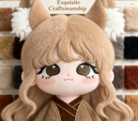 Peluche personnalisée de fille chat en coton doux, avec tailles et couleurs sur mesure pour les fans d'anime