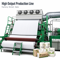 Máquina Industrial para Papel Higiénico de 2400 mm, 15-20T/D, Planta de Producción de Papel Tisú a partir de Pulpa de Madera, Solución Llave en Mano