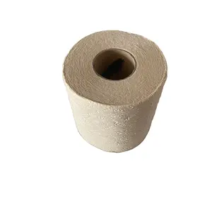 Papier toilette en bambou souple, rouleau de papier toilette brun, rouleau de papier toilette en pâte de bambou non blanchie, papier de bain