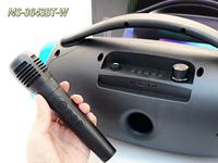 Microphone Karaoké Portable Haut-parleur sans fil BT Bass Subwoofer Lecteur Sport pour la maison Cadeau RGB Party TF USB FM MS-3643BT-W