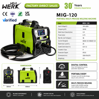 Portable LED LCD affichage contrôle numérique MIG TIG MMA onduleur Machine à souder 3-en-1 multifonction 220V CO2/MAG/soudeur sans gaz
