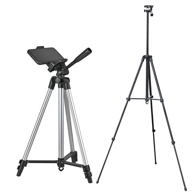 Hot Selling Cheap Photography 130cm Lightweight Flexible Aluminum Camera Tripod Stand for Smartphone Tiktok Live Broadcast