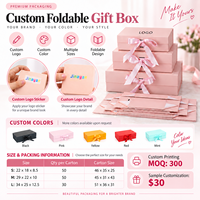 Boîte en Carton Rigide Rose de Luxe Pliante Personnalisée avec Fermeture Magnétique, Impression de LOGO et Ruban, Emballage Éco-Responsable