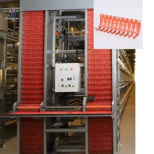 Automatisation complète équipement d'élevage de volaille personnalisé batterie Machine de collecte d'oeufs de poulet rouge 284MM doigt de collecte d'oeufs