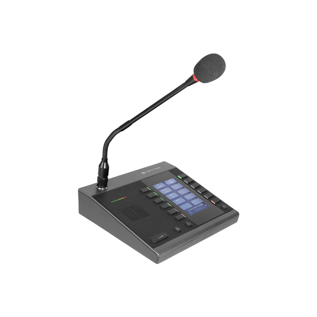 V IP PA Microphone Network Multi Zones Paging Microphone for Security Control Centers