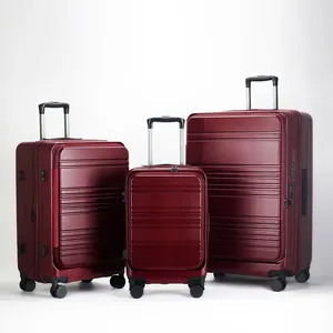 ABS + PC Vỏ Cứng Phía Trước Mở Bìa Im Lặng Phổ Bánh Xe Xe Đẩy Phù Hợp Với Trường Hợp 20 + 24 + 28Inch Nhà Máy Trực Tiếp Bộ Hành Lý - Product Image 3