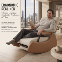 Nouveau design 2025 – Fauteuil inclinable confortable pour salon, balcon, pause déjeuner – Fauteuil à bascule