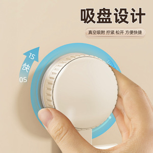 Support mural rond à ventouse pour pantoufles, sans perçage, solution de rangement pour salle de bain et toilettes, organisateur de chaussures avec drainage - Product Image 3