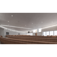 Panneaux acoustiques pour centres artistiques, paquet de matériaux sur mesure, déflecteurs de plafond pour studios d'enregistrement, contrôle de la réverbération, service tout-en-un