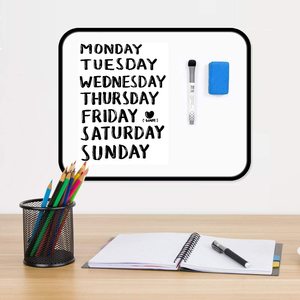 Ruled Dry Erase Lined Whiteboard Portable Small <strong>Lapboard</strong> With Markers for School - Product Image 2