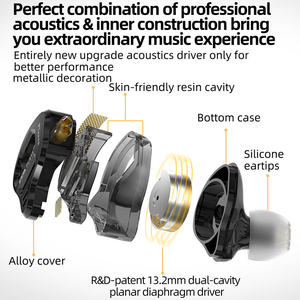 Écouteurs filaires en métal CCA PLA13 Hi-Fi Musique Bass Intra-auriculaires avec microphone Idéal pour le sport et le <span class=keywords><strong>son</strong></span> orthodynamique - Product Image 6